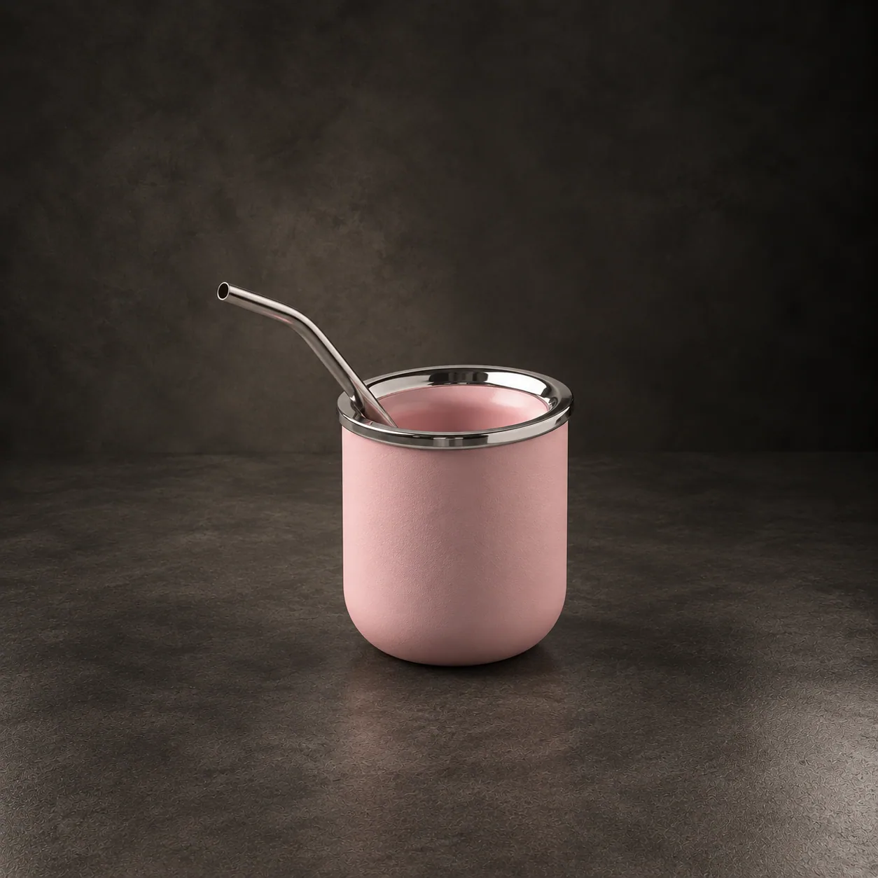 The Roma mate, on dark stone